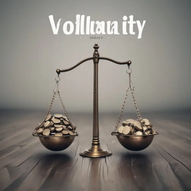 A visual comparison of realized volatility and volatility strike in a volatility swap