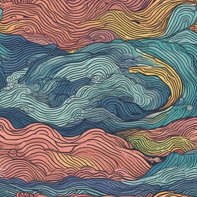 Visualization of moving averages and On-Balance Volume (OBV) in a river