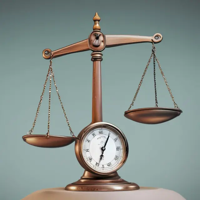 Person contemplating the decision to initiate voluntary foreclosure or continue paying mortgage, symbolized by a pair of scales balancing financial hardships and foreclosure implications.