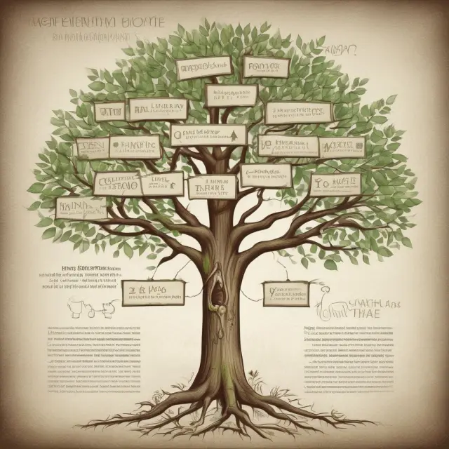 Image: A whole life insurance tree with roots providing nourishment for a term life insurance tree, symbolizing the supplementary role of term life coverage.