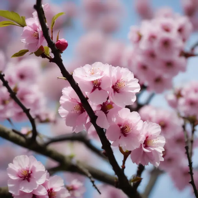 Japanese cherry blossoms symbolizing the auto industry blooming on American soil through trade negotiations