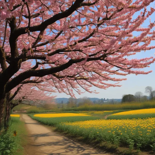 An image showing Japanese cherry blossoms wilting while sunflowers flourish, symbolizing the transition from Voluntary Export Restraints (VERs) to Voluntary Import Expansion (VIEs)