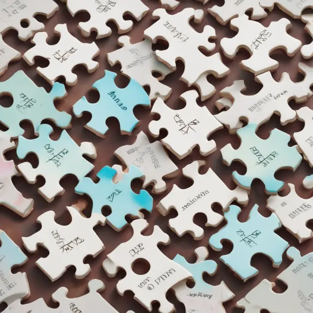 An intricate jigsaw puzzle depicting VEBA plan elements: employer contributions, participant withdrawals, and rollover provisions with tax codes