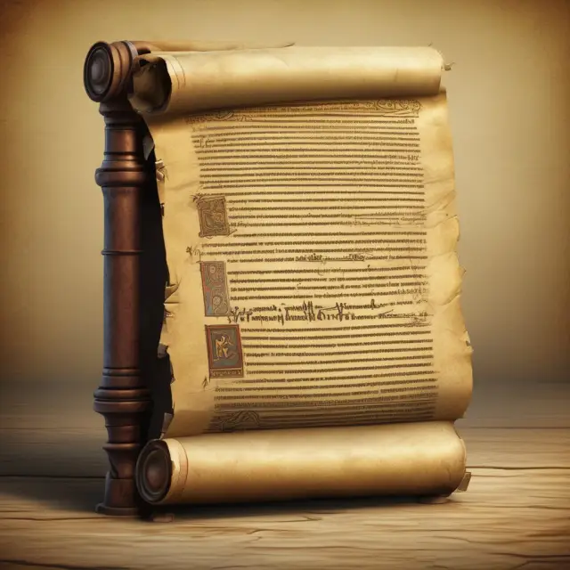 An ancient, intricately detailed scroll unfurling to reveal information on VEBA eligibility