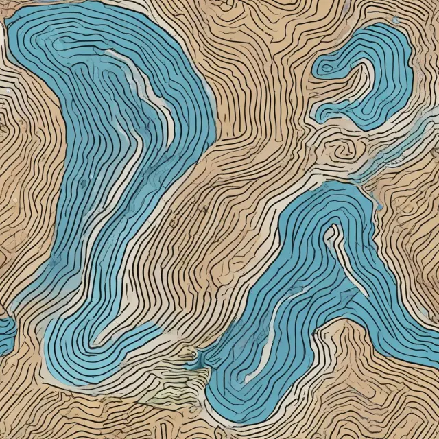 Two flowing rivers representing VI+ and VI- lines, calculated through true range concept, uptrend and downtrend movement, and parameter length