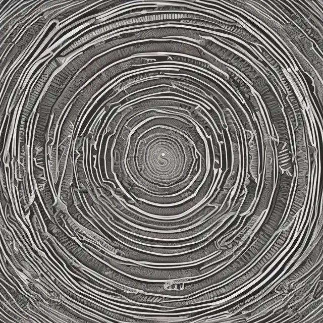 A vortex indicator entwined with various reversal patterns on a financial chart, symbolizing the powerful confirmation signals generated by their combination