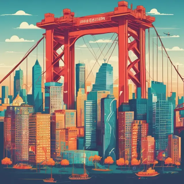 A sturdy bridge connecting two banks, symbolizing a vostro account relationship.