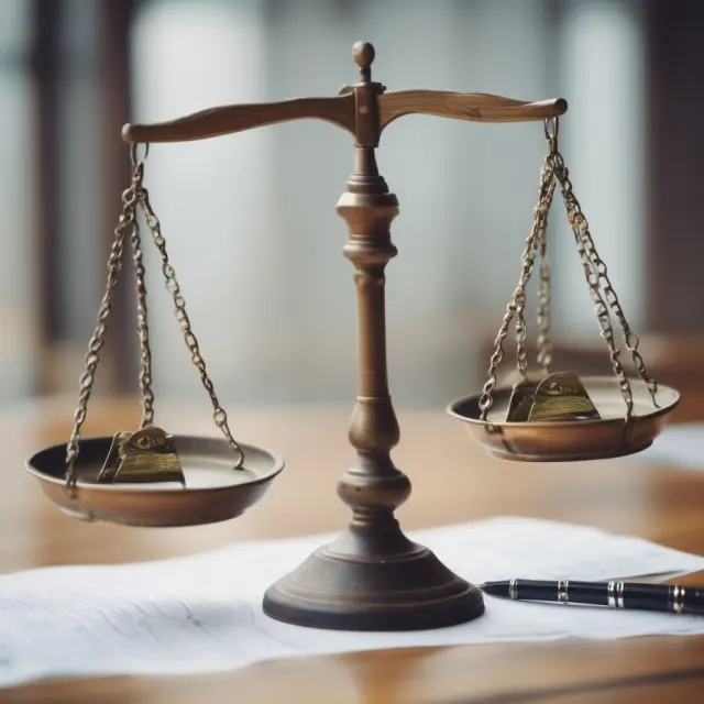 Scale with vouchers tipping accounts payable towards balanced records and internal controls.