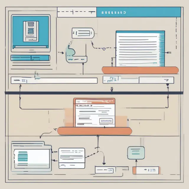 An image of a sturdy voucher bridge connecting interlinked purchase orders, shipping receipts, invoices, and payments, symbolizing internal control in accounting processes