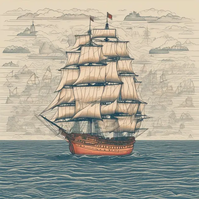 Imagery: A sailor navigating a seafaring maze with two distinct paths - one labeled 