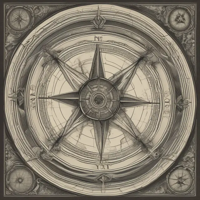 An institutional investor holding a compass, surrounded by sailing ships and voyage policies, symbolizing the journey of making informed investment decisions.