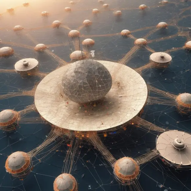 VSAT dishes symbolizing connectivity between financial markets, emphasizing the benefits of deployment, backup, and real-time data transmission