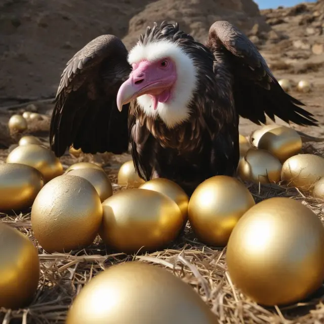 Golden vultures feeding on distressed assets to generate profits