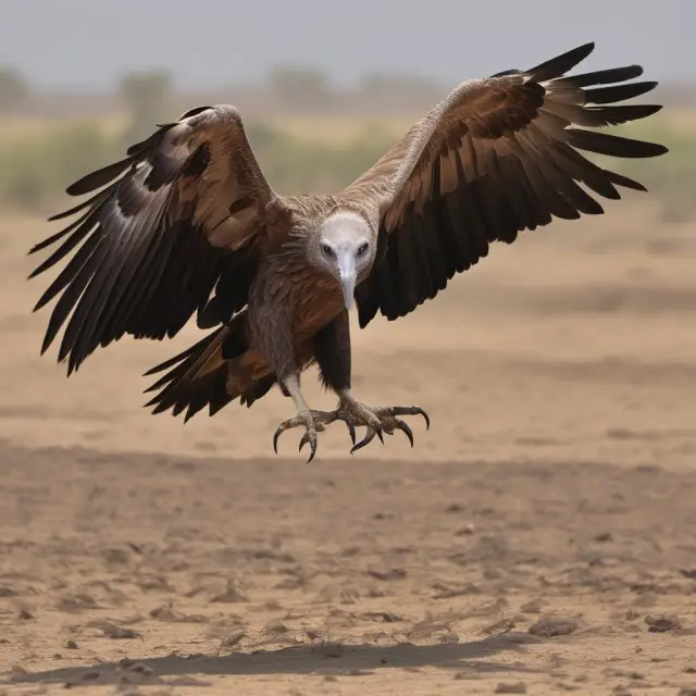 A vulture perched on a scale weighing potential high returns against significant investment risk