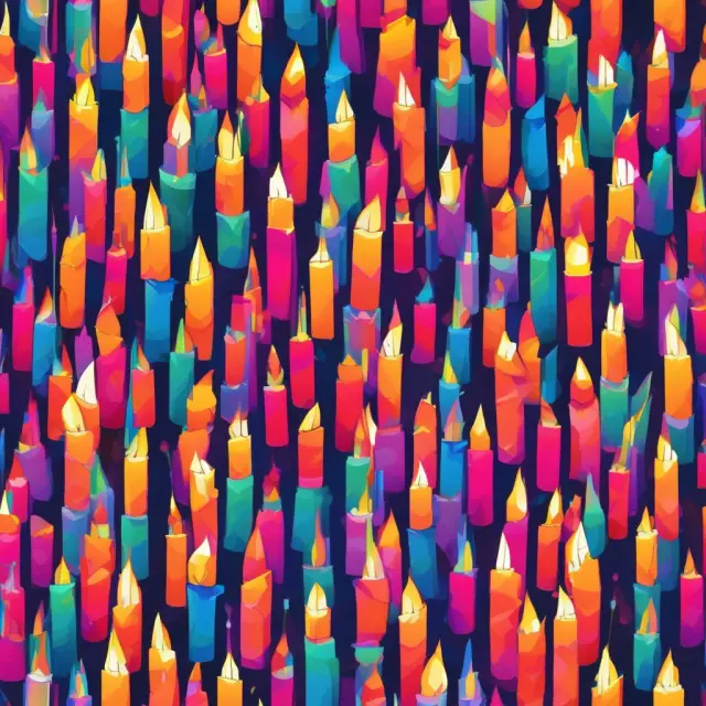 Trader examining VWAP candles on a kaleidoscope for intricate volume-weighted average price insights