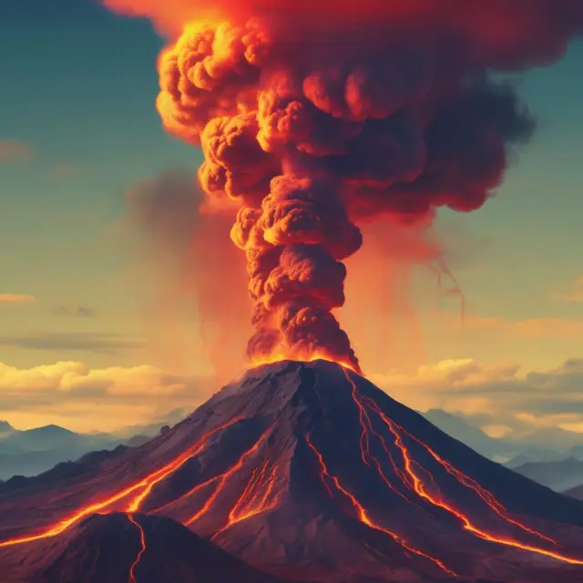 A tech-infused volcano bursts forth, spewing Nasdaq options representing the Cboe Nasdaq Volatility Index (VXN)