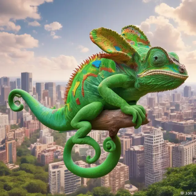 Chameleon shifting between low-rate and high-rate landscapes, illustrating how changing market conditions impact the WAC.