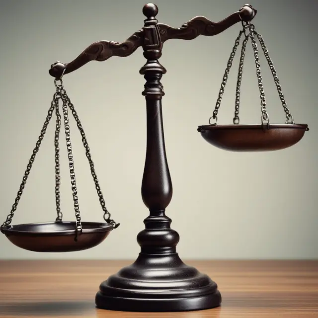 Scales of Justice representing wage assignment