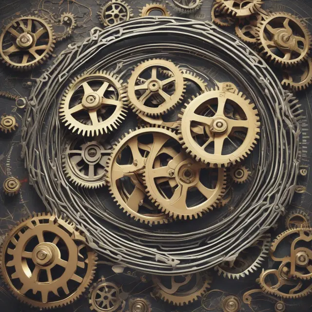 Gears symbolically calculating Cost of Equity (CoE) and Shareholder Wealth, with a scale tipping towards greater wealth