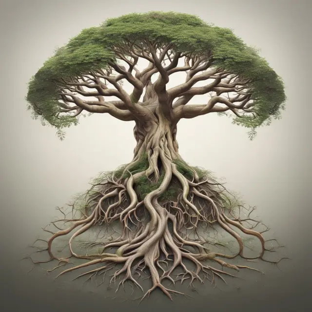 A tree representing the Wealth Added Index, rooted in Return on Equity (ROE) and branching out towards future returns