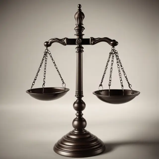 Scales of justice represent probate legal notices and waivers, symbolizing the balance between formal notice requirements and waiver benefits.