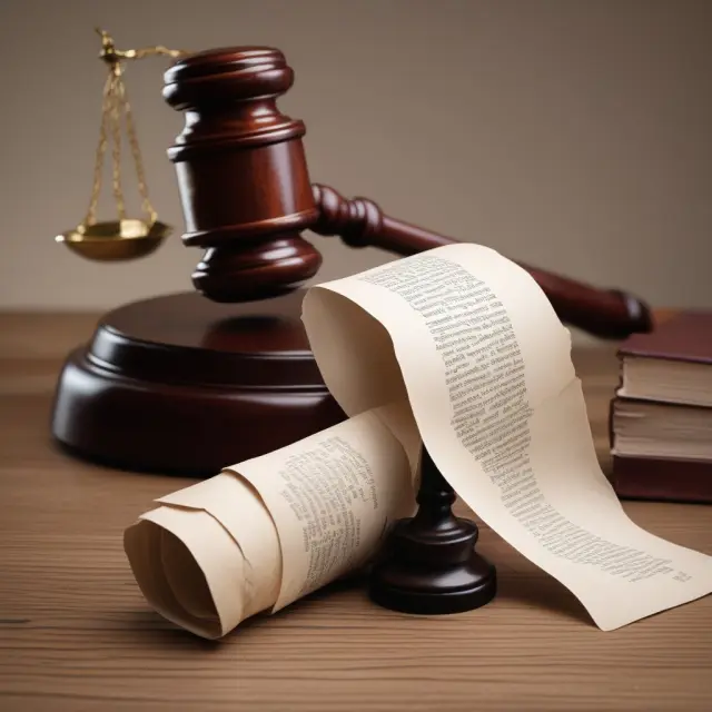 Judge gavel striking a waiver scroll - Efficiently waiving formal notices in estate and corporate matters.