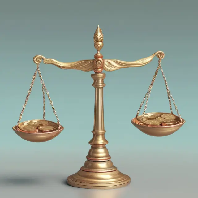 A pair of scales balanced with coins representing various insurance offers. Consumers evaluate these options to ensure the best financial outcome.