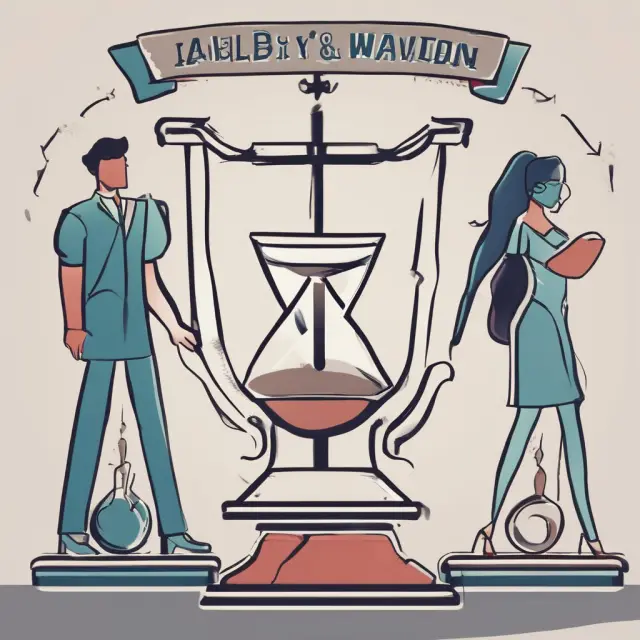 Person holding liability waiver shield, protecting against time and risk