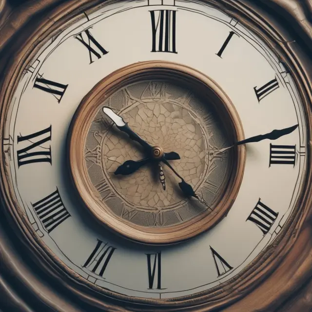 Clock depicting mortgage payments (minutes) and prepayment risk as a moving hand