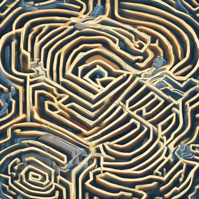 An auditor navigates a complex maze filled with documents and employees to ensure accurate accounting transaction processes