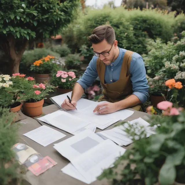 An auditor acts like a gardener, maintaining a lush garden of financial records through the use of checklists and flowcharts.