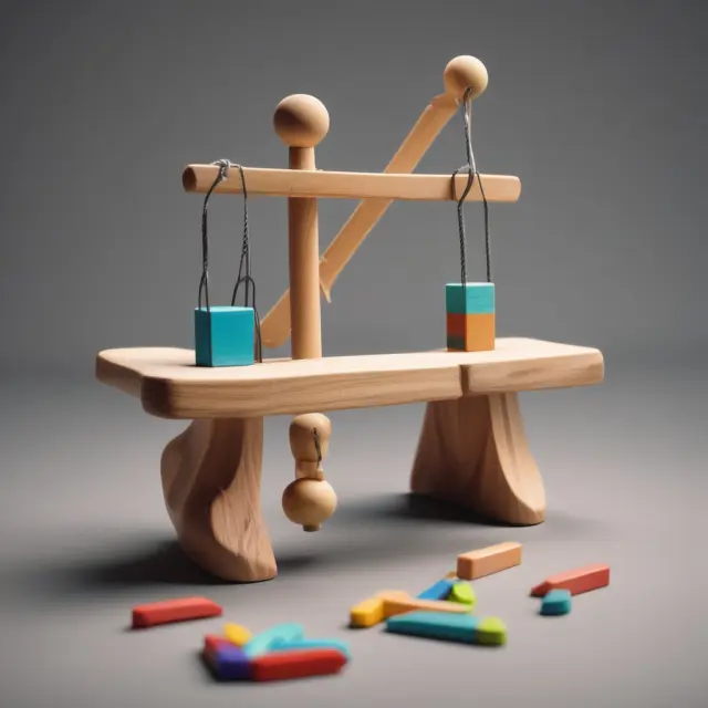 Formal audit (thorough check) and walk-through test (focused assessment) represented by a balanced seesaw.