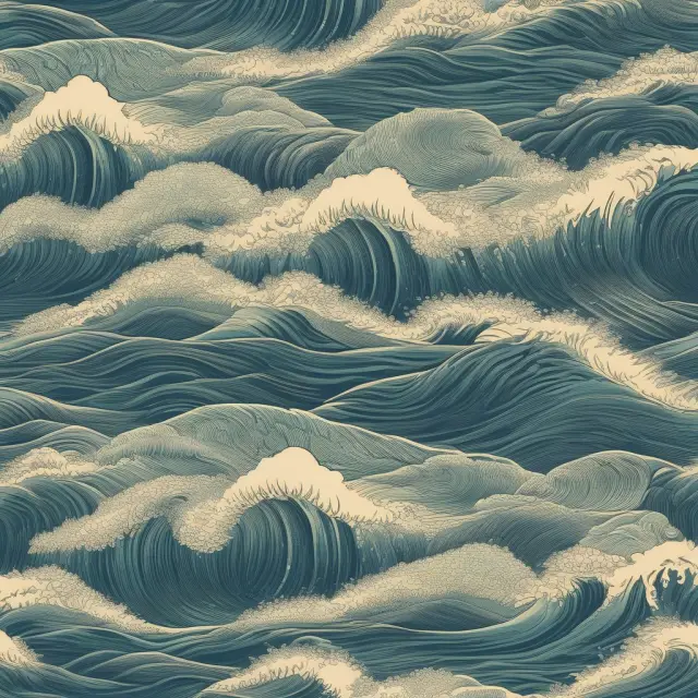 A tranquil sea symbolizes prime rates, with boats representing borrowers; waves represent changes, impacting fair-weather and storm-tossed borrowers differently based on their creditworthiness.