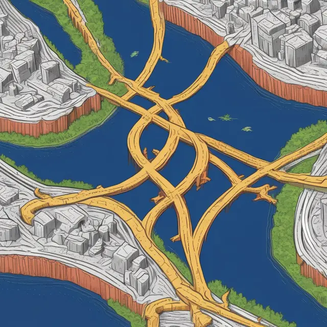 Image of three interconnected rivers symbolizing the Wall Street Journal Prime Rate, LIBOR, and U.S. Treasury rates in finance.