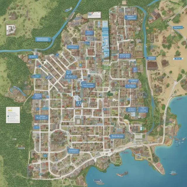 Maps depicting Walmart