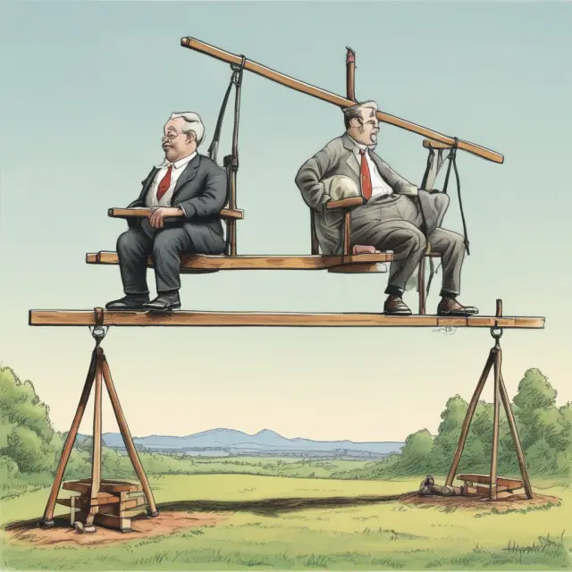 Two economists, representing Walras
