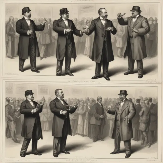 An image of two dancers representing auction and Walrasian markets, illustrating their unique roles in determining prices through bidding and information exchange.