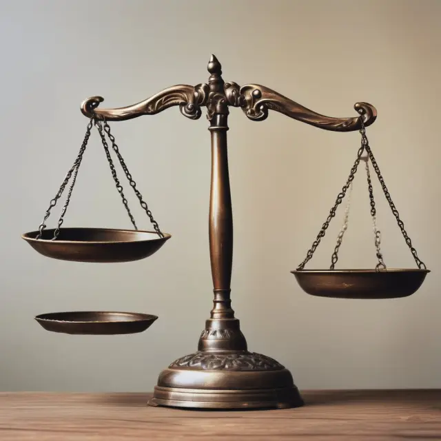 Two sets of scales with uneven weights symbolizing the difference between ordinary and gross negligence, representing various levels of care