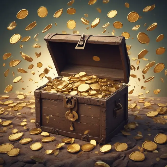 Golden war chest splits into three streams: gold coins for special dividends, increasing regular dividends, and buying back own shares