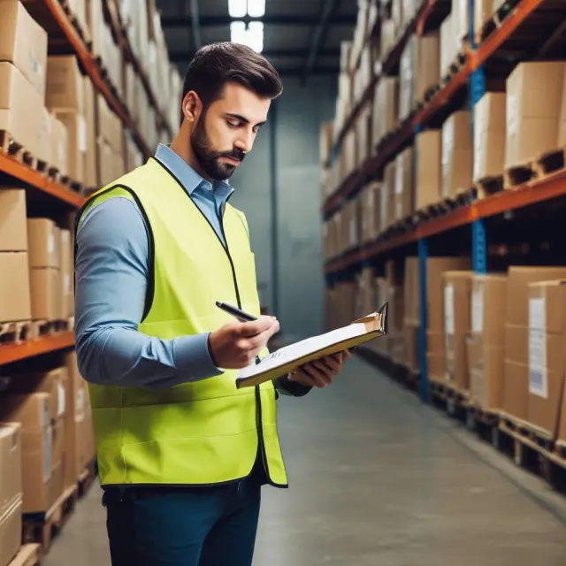 Collateral manager inspecting borrower
