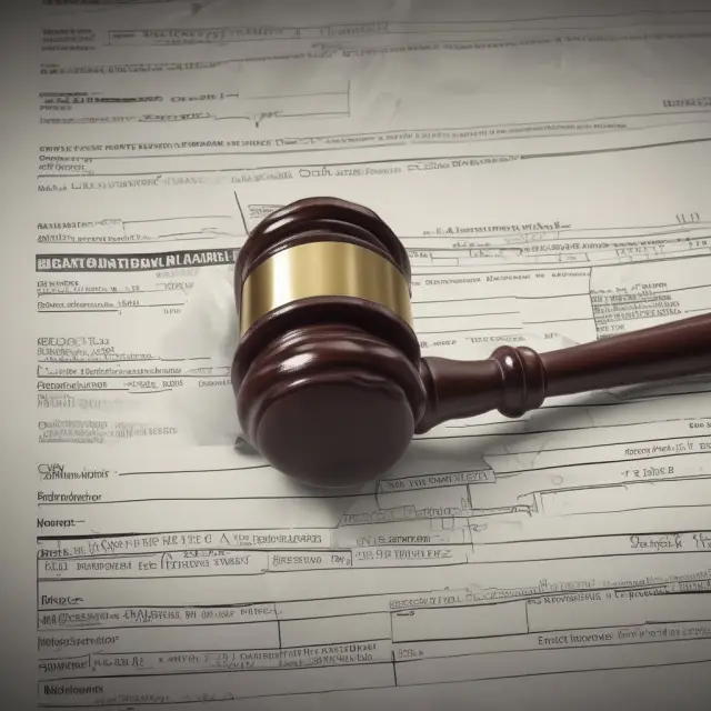 Gavel strikes warehouse receipt, symbolizing regulatory requirements for warehouse financing transactions