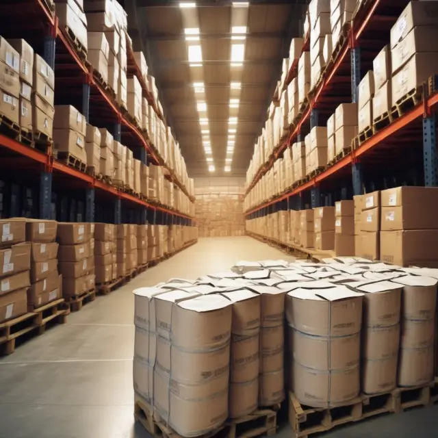 A warehouse receipt acting as a guiding beacon for traders, illustrating the security and transparency of commodity futures markets