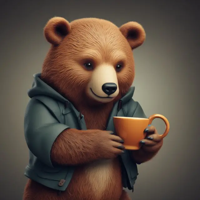 Bear and cub engaging in a warm sales call via phone, emphasizing the importance of personalized communication.