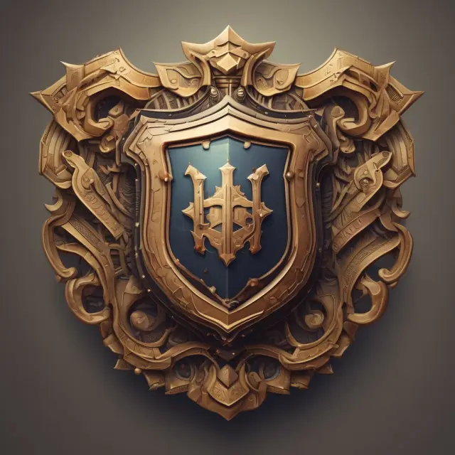 Shield of stacked warm cards illustrating financial security and internal controls