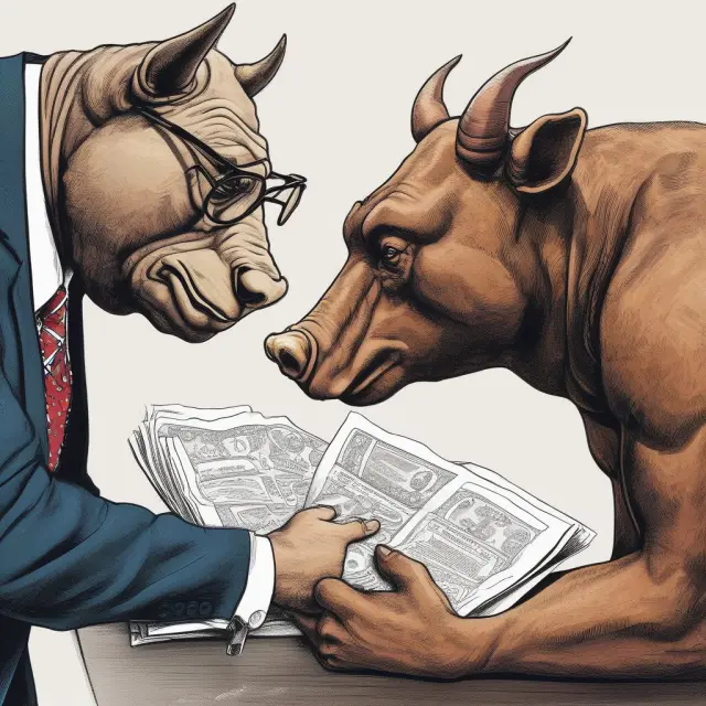 Goldman Sachs bull and Berkshire Hathaway bear exchange warrant coverage tokens in a strategic alliance