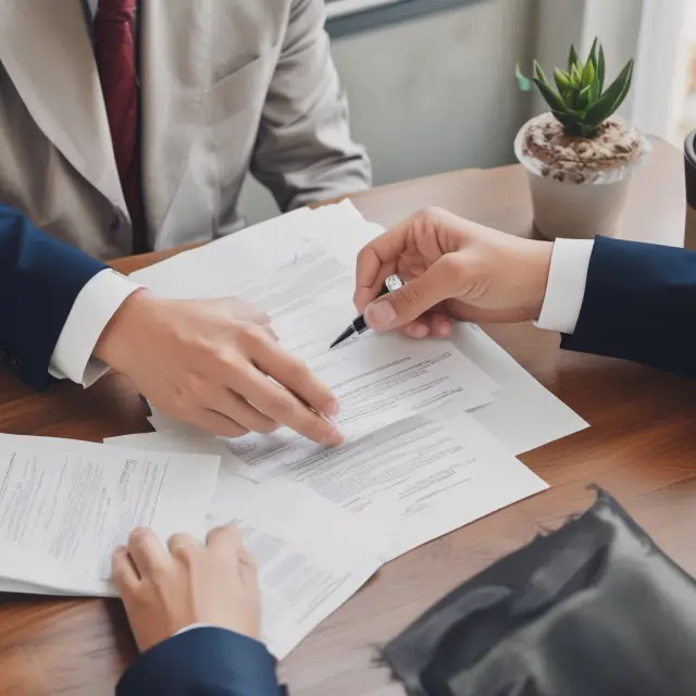 Granter transferring a crystal-clear deed to buyer with title insurance coverage. Warranty deed, title search, and title insurance ensure smooth real estate transactions.