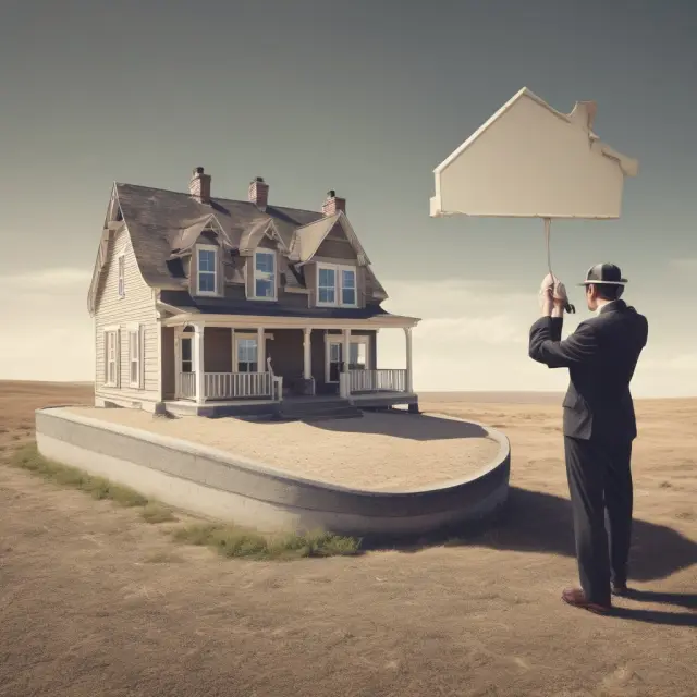 Buyer protected by a warranty of title (warranty deed) on a stable foundation, contrasting with the uncertain seller