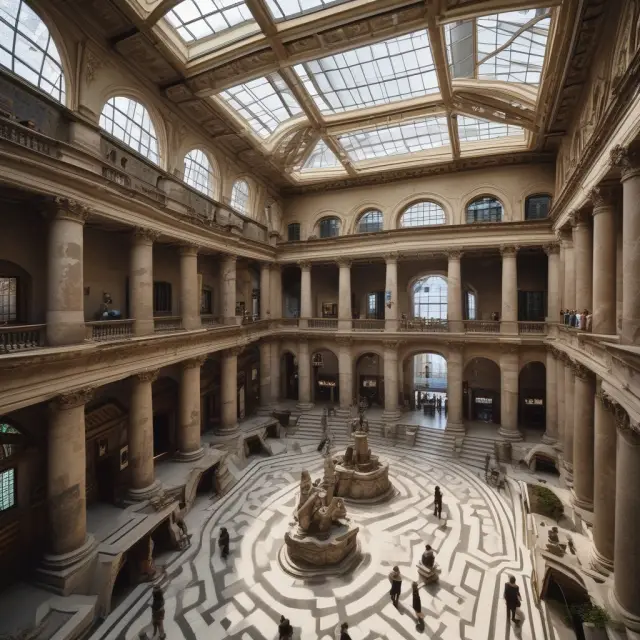 Image of an evolving market scene, blending elements of ancient Polish markets with the modern Warsaw Stock Exchange