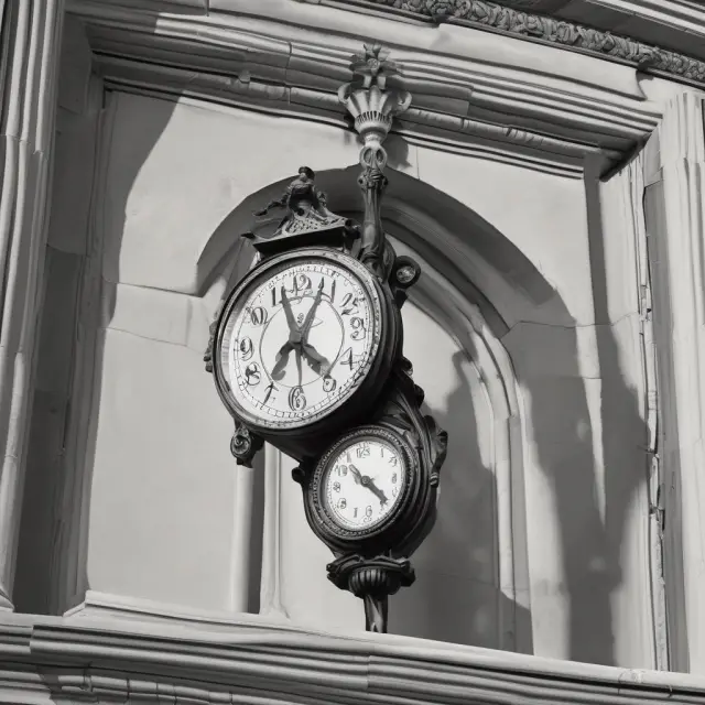 An IRS scale with a clock as one pan and an investor