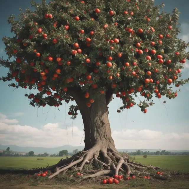 Apple tree symbolizes investment: Shedding loss leaves, new profits grow from wash sales.